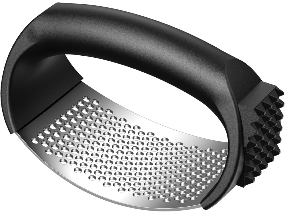 AJ Garlic Press, Πρέσα Σκόρδου από Ανοξείδωτο Ατσάλι, Black