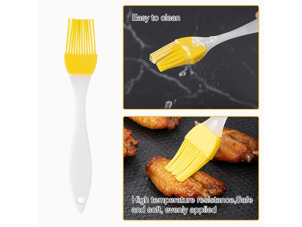 AJ 2-Pack Oil Sprayer for Cooking 100ml, Δοχείο Λαδιού Σπρέι Γυάλινο, Σετ των 2τμχ με Πινέλο, Βούρτσα Καθαρισμού & Χωνί