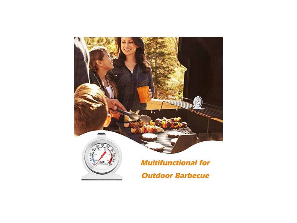 AJ Oven Thermometer, Θερμόμετρο Φούρνου / BBQ 50-300°C, Silver