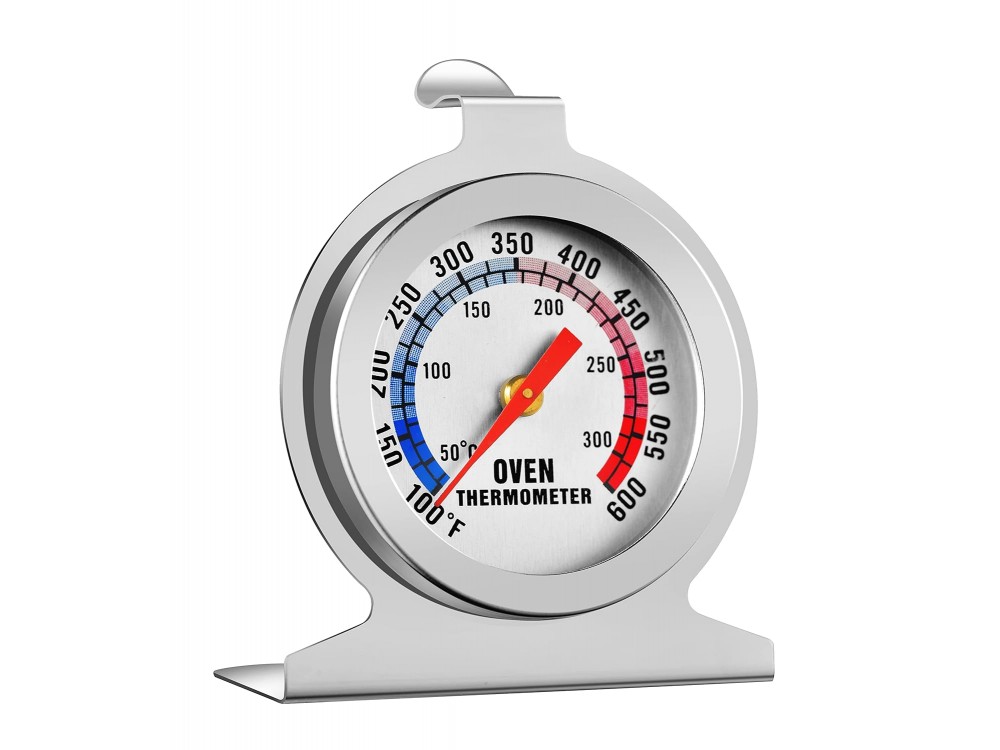 AJ Oven Thermometer, Θερμόμετρο Φούρνου / BBQ 50-300°C, Silver