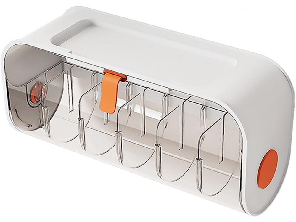 AJ Wall Mounted Underwear Storage Box, Επιτοίχια Θήκη Εσωρούχων & Αξεσουάρ, 6 Θέσεων