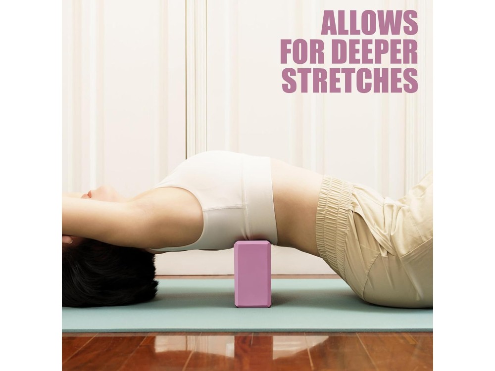 AJ Yoga Block, Τούβλο για Γιόγκα Σετ των 2 23x15x7.5cm