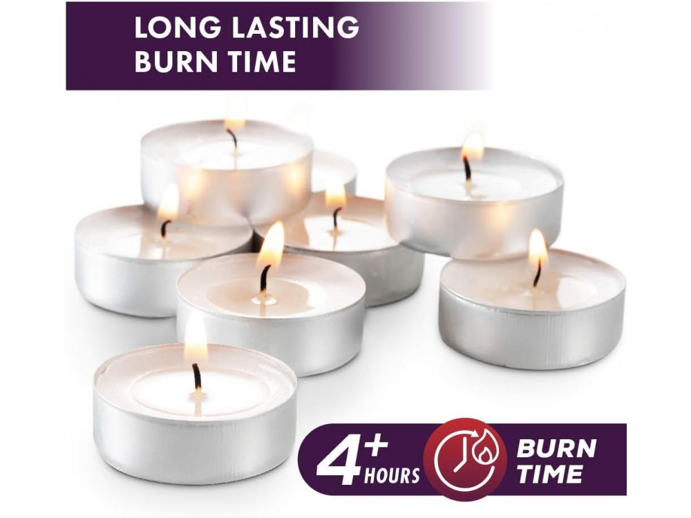 AJ Candles set of 45pcs unscented, White