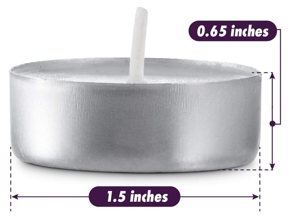 AJ Candles set of 45pcs unscented, White