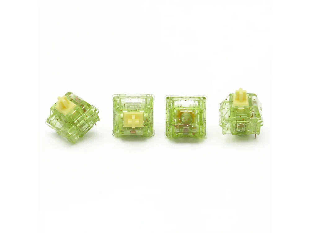 Ajazz Diced Fruit Kiwi Switch Set for Keyboard, Replacement Tactile Switches for Mechanical Keyboard, Set of 45+1 pcs