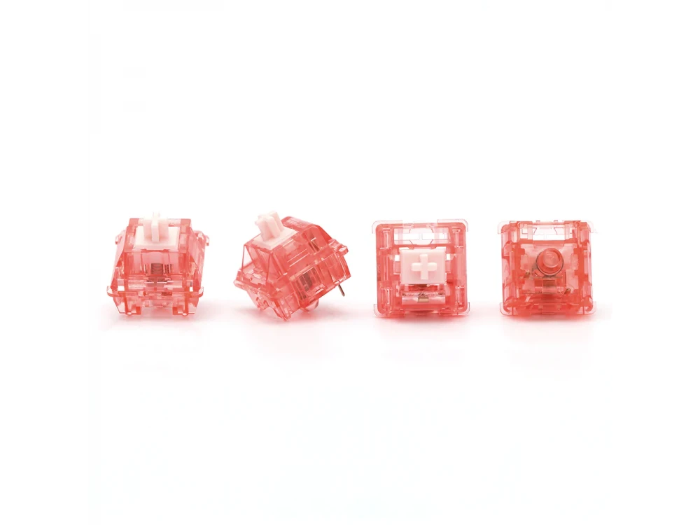 Ajazz Diced Fruit Peach Switch Set for Keyboard, Replacement Linear Switches for Mechanical Keyboard, Set of 35+1 pcs