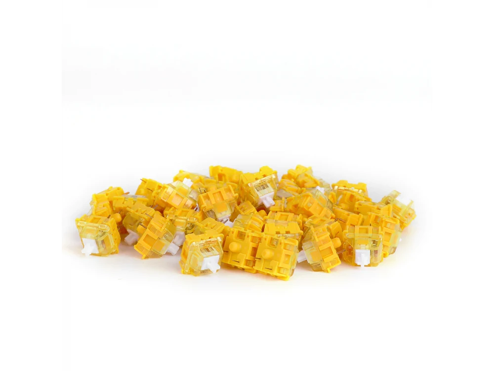 Ajazz Diced Fruit Banana Switch Set for Keyboard, Replacement Tactile Switches for Mechanical Keyboard, Set of 45+1 Pieces