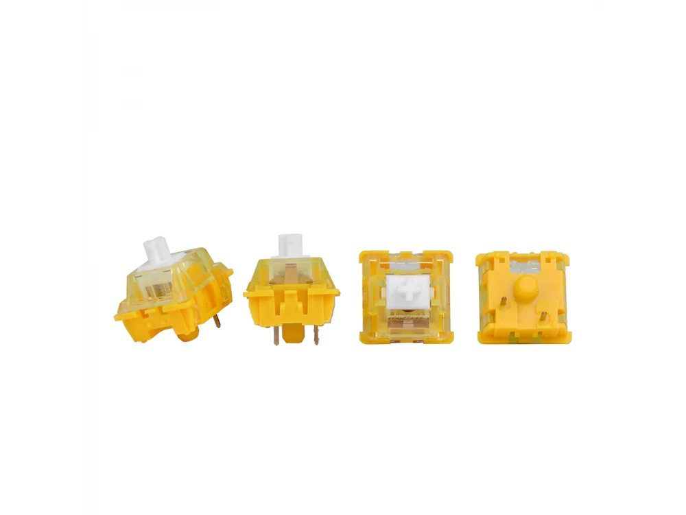 Ajazz Diced Fruit Banana Switch Set for Keyboard, Ανταλλακτικοί Διακόπτες Tactile για Μηχανικό Πληκτρολόγιο, Σετ των 45+1 Τμχ