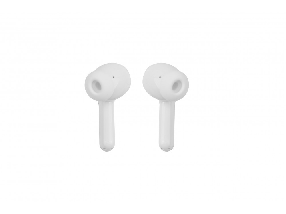 AKAI BTE-J600W Wireless Bluetooth 6.0 Headphones with ANC/ENC, 4 Microphones & Case with 2.01" Screen & Touch Control, White