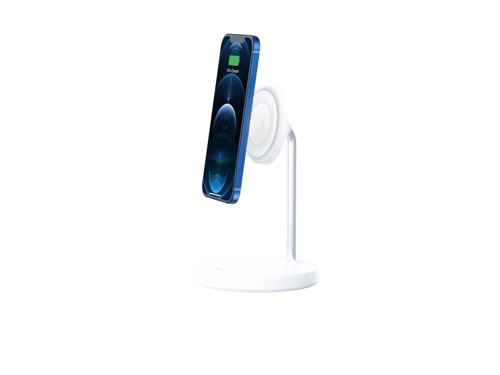 Anker PowerWave Magnetic Stand, Ασύρματος Μαγνητικός φορτιστής για iPhone 12 / 13 Series - A2540G21, Λευκός