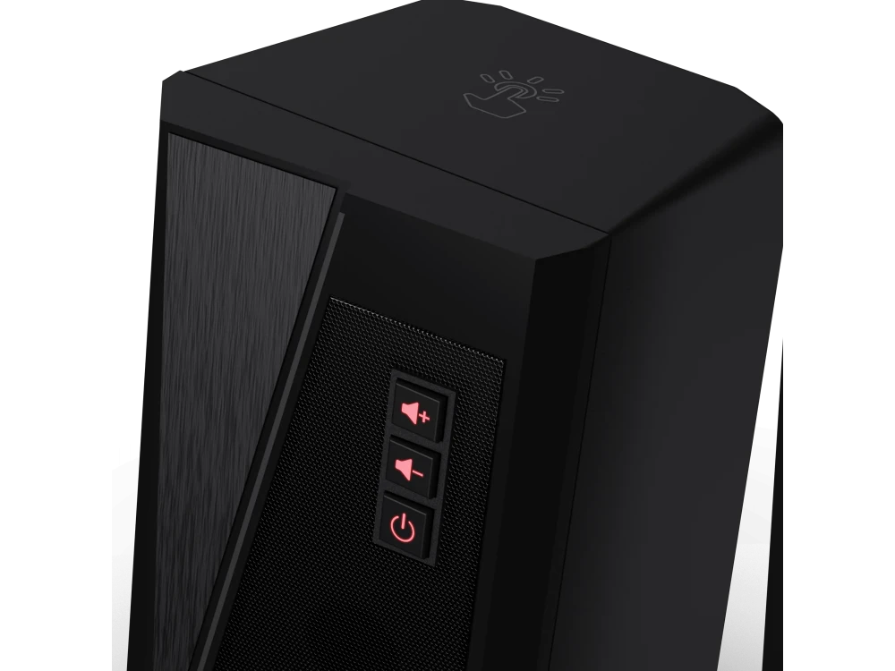 Redragon GS520 ANVIL Ηχεία Υπολογιστή 2.0 με RGB Φωτισμό, Τροφοδοσία μέσω USB & Ισχύ 10W, Black