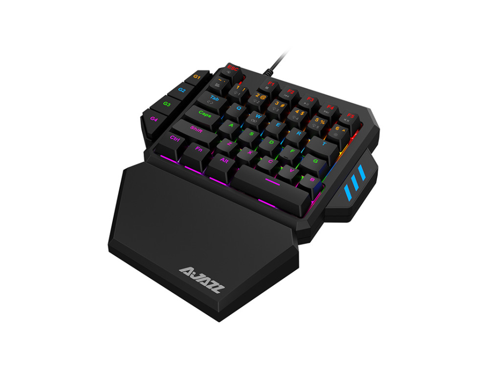 Ajazz AK039H Gaming Keypad, Ενσύρματο Μηχανικό Πληκτρολόγιο RGB με Blue Switches & 4 Macro Keys