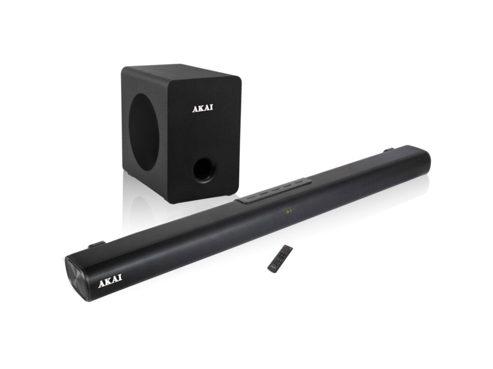 Akai ASB-7WSW Bluetooth 5.0 Soundbar 120W & Subwoofer με HDMI (ARC), 3D equalizer, Aux-in, Optical, Θύρα USB & Τηλεχειριστήριο