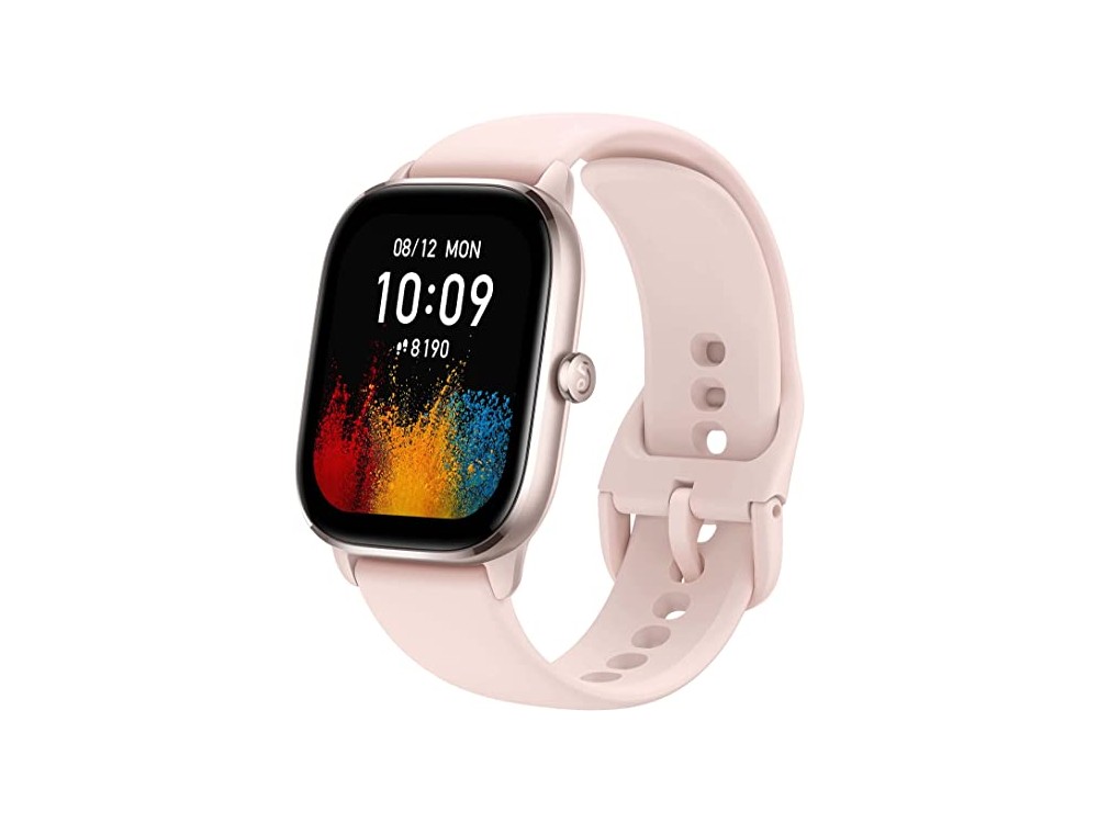 Amazfit GTS 4 Mini 42mm Smartwatch 1.65" AMOLED Screen, GPS, 5ATM Waterproof, Flamingo Pink
