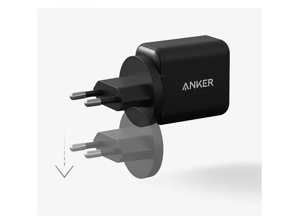 Anker 312 Ace Φορτιστής πρίζας 25W (Για Samsung) Type-C με PPS & PIQ3.0, Μαύρος