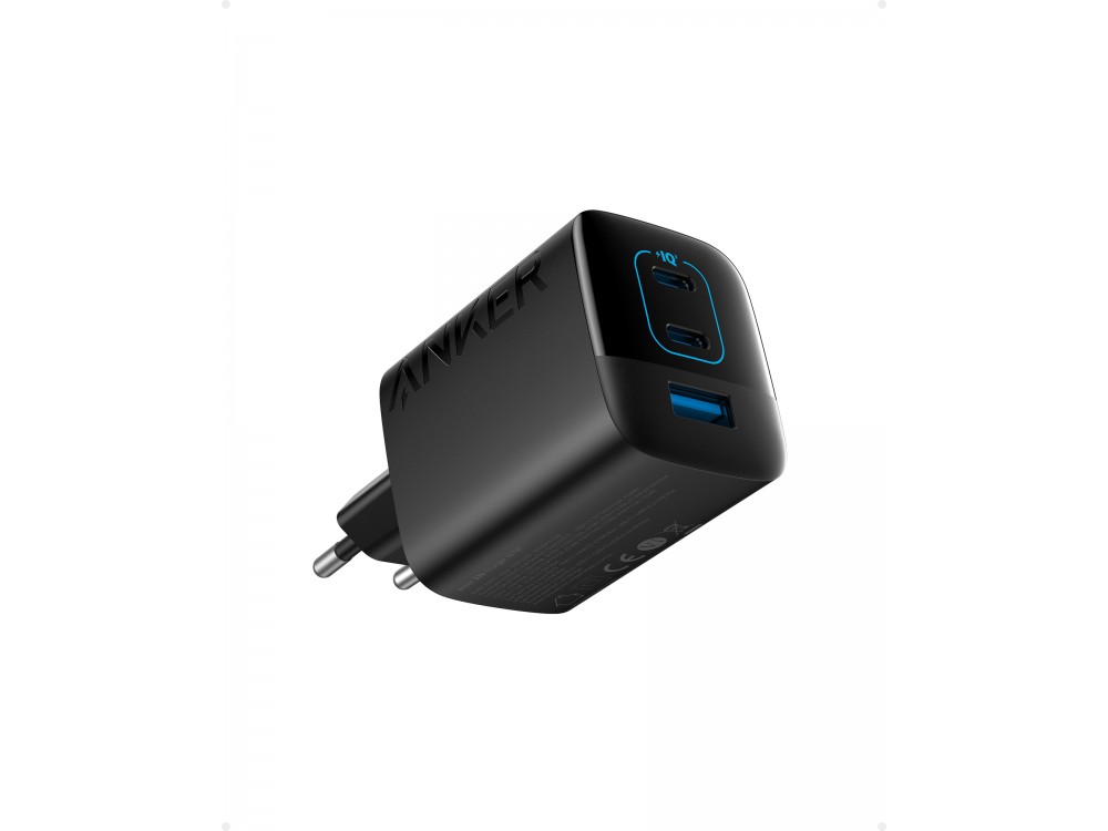 Anker 336 Φορτιστής πρίζας 3-θυρών 67W Type-C με PD / PIQ3.0 / PPS, Μαύρος