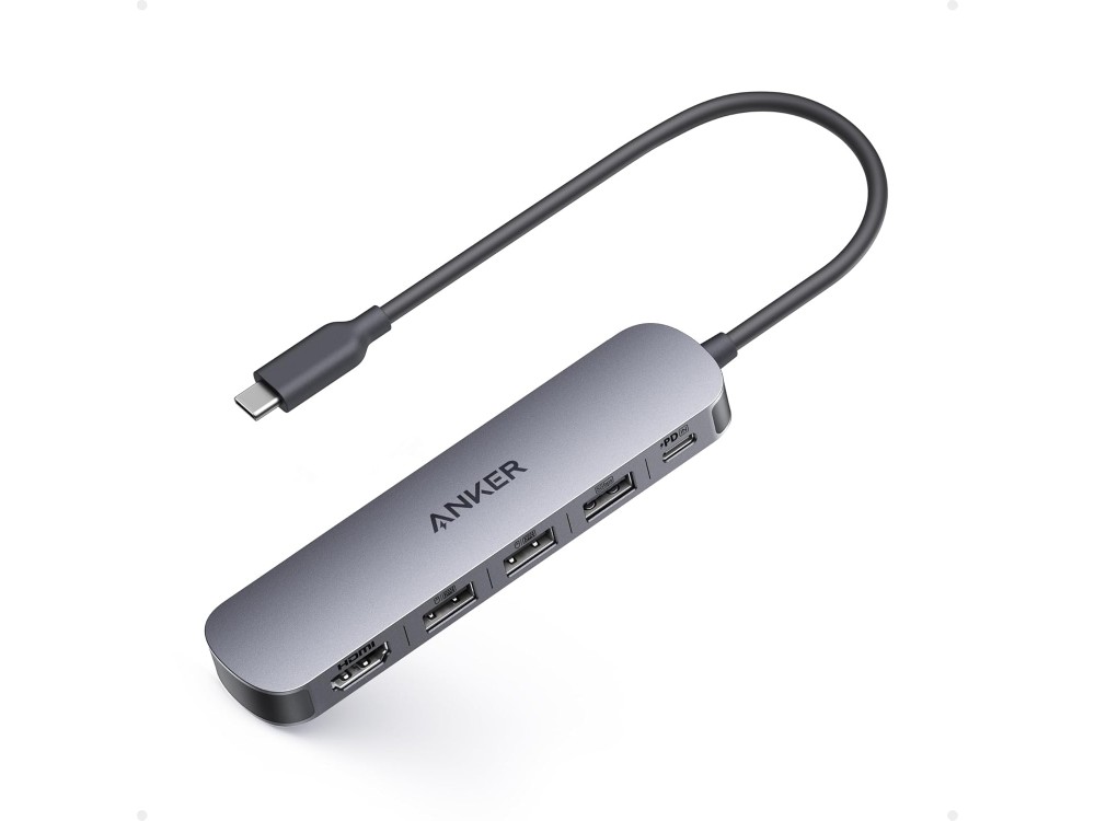 Anker 5-in-1 USB-C Data Hub HDMI / 4K + USB-A 3.0 5Gbps + USB-A 2.0*2 + 90W PD Charging