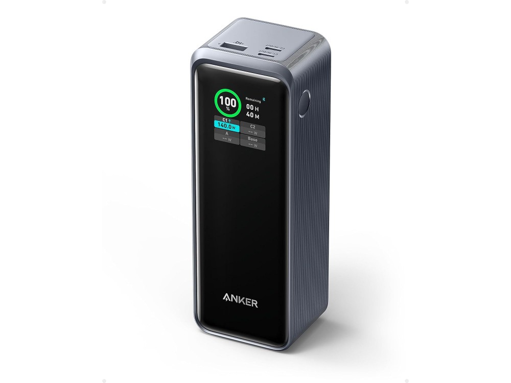 Anker PowerCore Prime 27650 GaN 250W PD USB-C Power Bank 27.650mAh με Display & Power Delivery,  Μαύρο