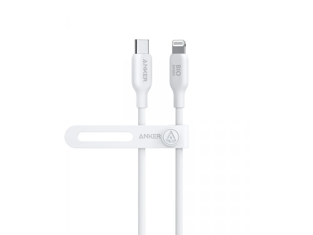 Anker 541 USB-C σε Lightning καλώδιο 0.9μ. για Apple iPhone / iPad / iPod MFi, Bio-Based, Aurora White
