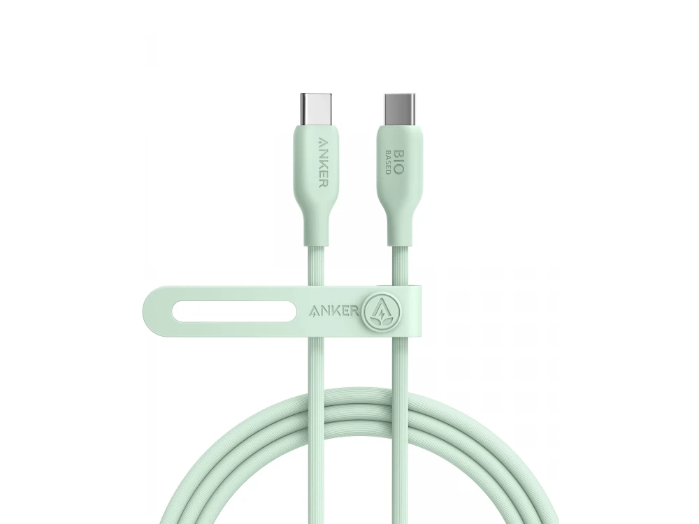 Anker 543 USB-C σε USB-C καλώδιο 1.8μ. Υποστήριξη USB-IF 100W, Bio-Based, Natural Green