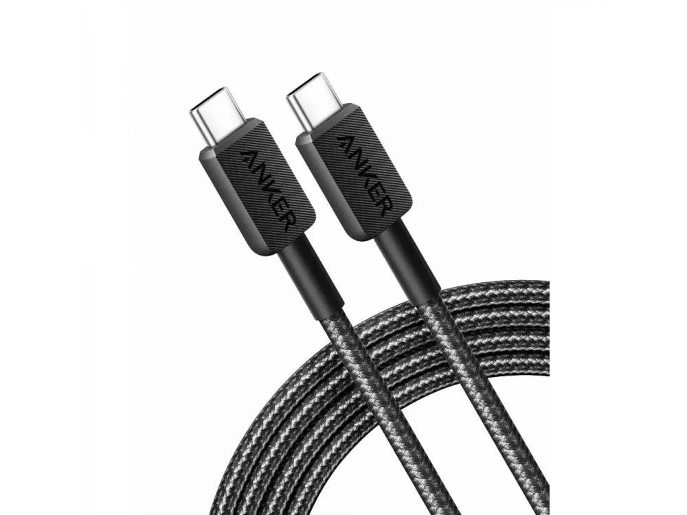 Anker 543 USB-C to USB-C Cable 1.8m. with Nailo weaving 240W USB-IF Certified Super Fast Charging, Black