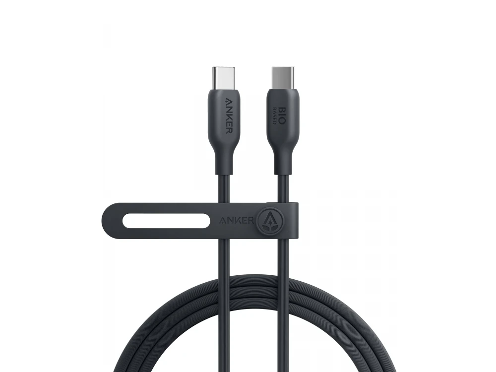 Anker 543 USB-C to USB-C cable 1.8m. Support USB-IF 100W, Bio-Based, Phantom Black