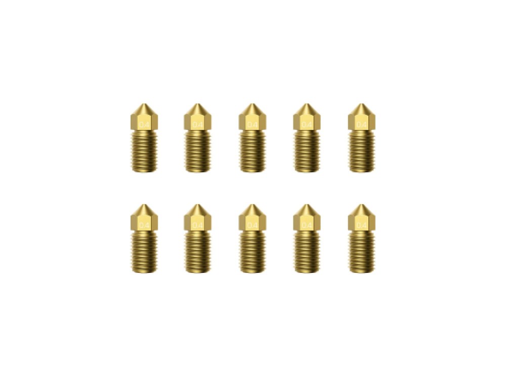 Anker AnkerMake M5 10-Pack Nozzle Kit 0.4mm, Premium Brass, Ακροφύσια για 3D Printer της Anker, Σετ των 10