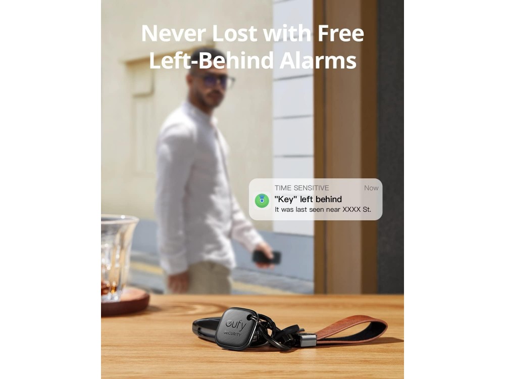 Anker Eufy SmartTrack Link, Αδιάβροχο Bluetooth Tracker για Ακουστικά, Κινητό & Αποσκευές, Συμβατό με Find My (iOS), Σετ των 2