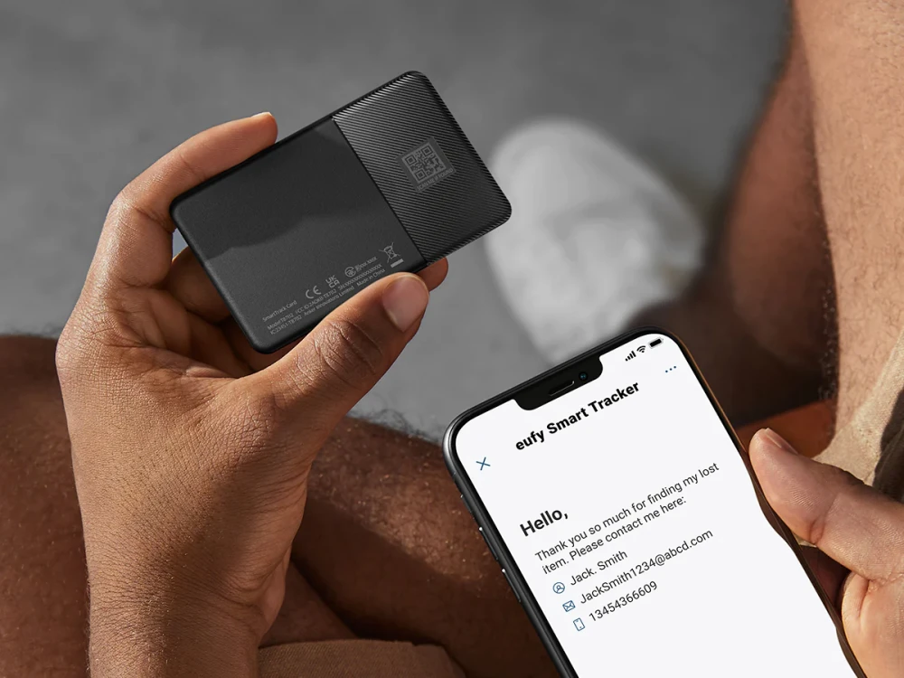 Anker Eufy SmartTrack Card, Αδιάβροχο Bluetooth Tracker για Πορτοφόλι, Κινητό & Αποσκευές, Συμβατό με Find My (iOS)