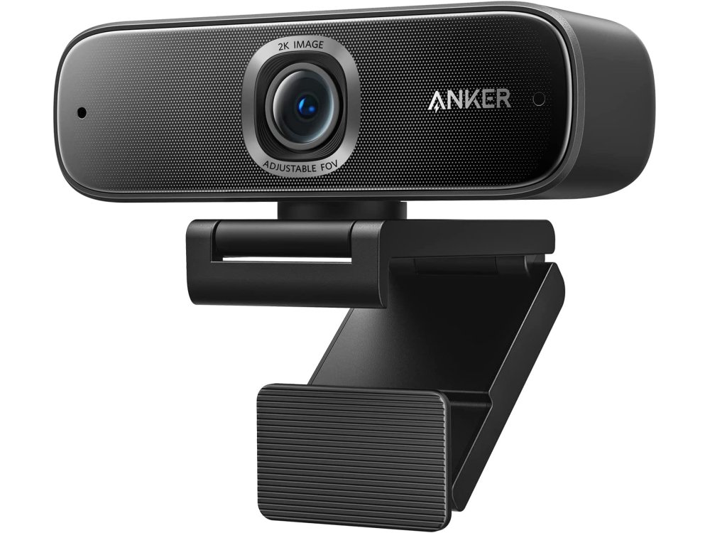 Anker PowerConf C302 2K Smart Webcam USB 2K@30fps Noise-Cancelling Dual Microphones, AI Autofocus & Auto-Frame, HDR, Zoom Cert