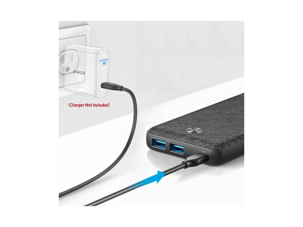 Anker PowerCore III Sense 20K PD USB-C Power Bank 20.000mAh Power Delivery - A1365G11, Μαύρο