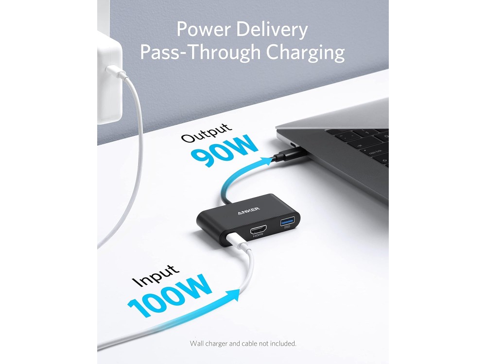 Anker PowerExpand 3-in-1 USB C Data Hub με HDMI/4K + USB3.0 + 100W PD Charging