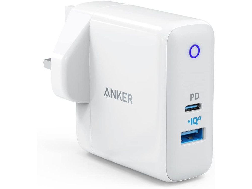 Anker PowerPort PD+ 2 Φορτιστής πρίζας 2-θυρών 33W με Power Delivery - A2626KD1 (UK Version)