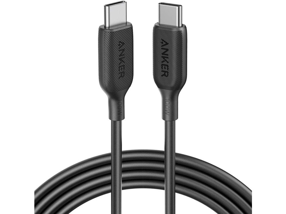 Anker Powerline III 1.8m USB-C to USB-C Cable Support PD3.0/QC4.0/FCP & 5A / 100W - A8856H11, Black