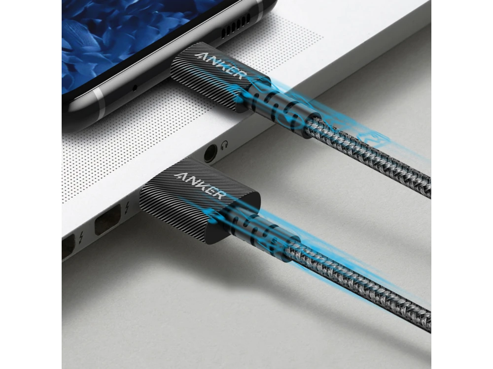 Anker Powerline Select+ Καλώδιο USB-C 1.8μ. με Νάυλον ύφανση, Μαύρο - A8023H11