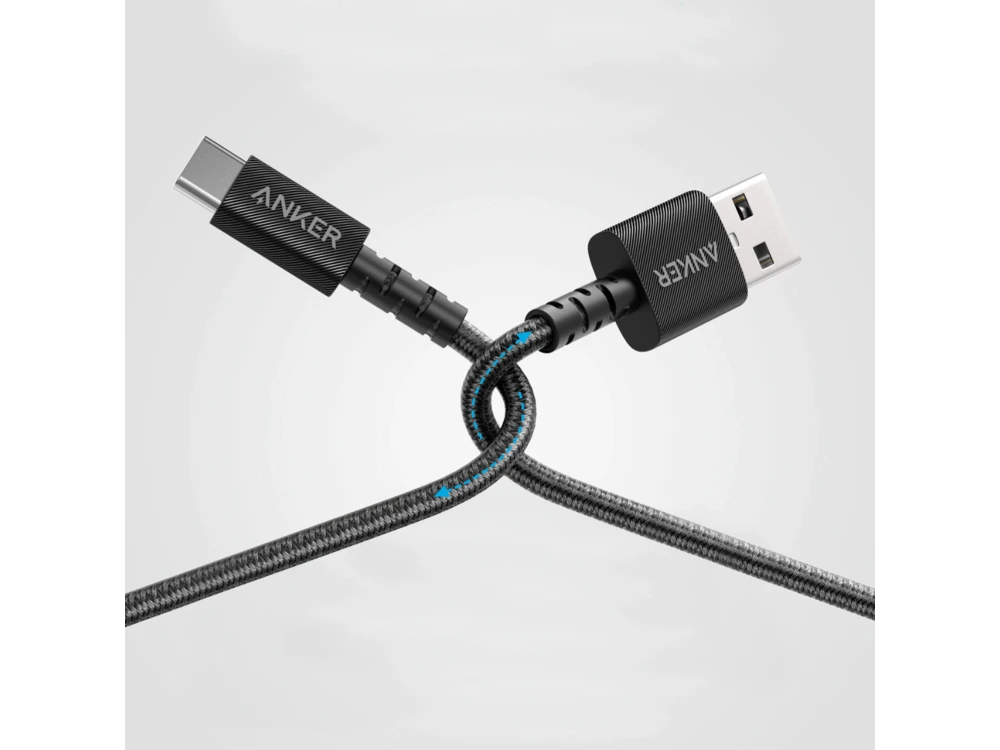 Anker Powerline Select+ Καλώδιο USB-C 1.8μ. με Νάυλον ύφανση, Μαύρο - A8023H11