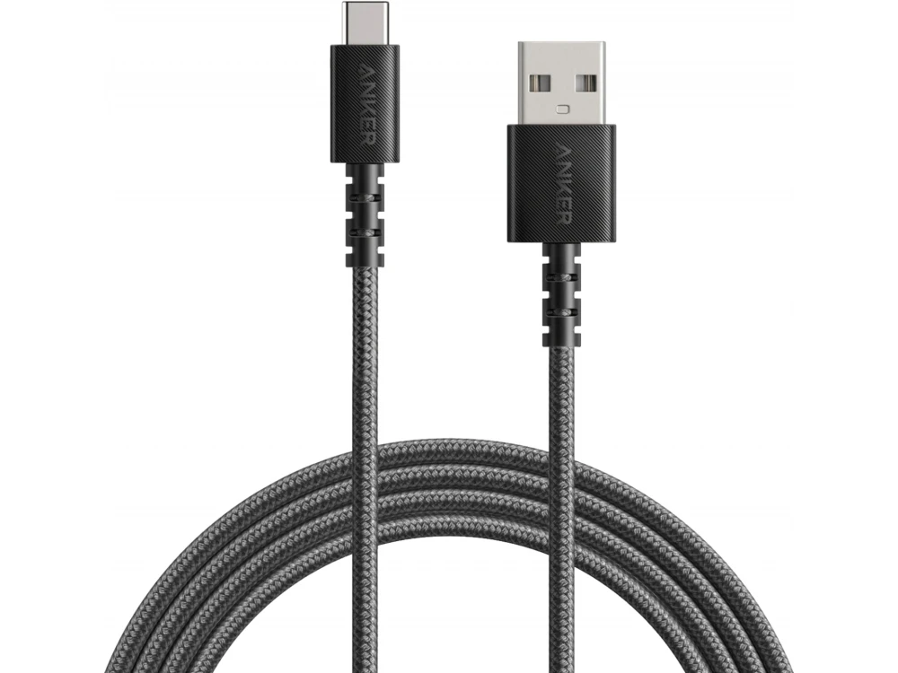 Anker Powerline Select+ Καλώδιο USB-C 1.8μ. με Νάυλον ύφανση, Μαύρο - A8023H11
