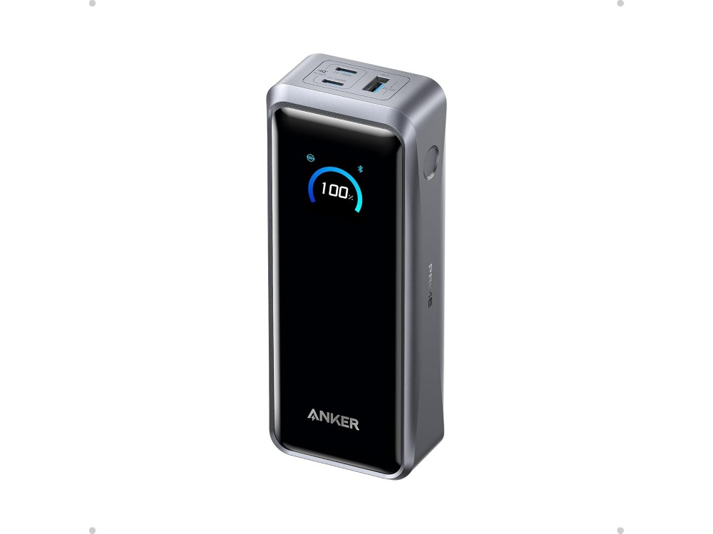 Anker Prime 26250 300W PD USB-C Power Bank 26,250mAh with Smart Digital Display & Power Delivery, Black