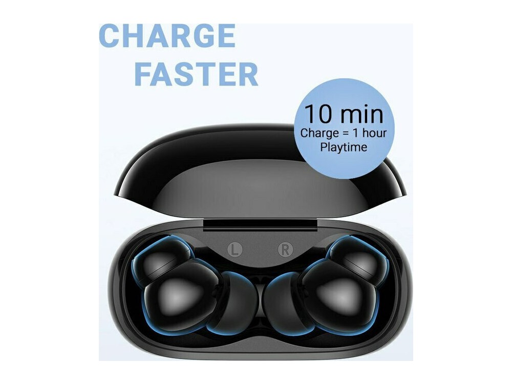 Anker Soundcore R100 Bluetooth Earbuds TWS with USB-C Fast Charging & BassUp Mode - A3981G11, Μαύρα