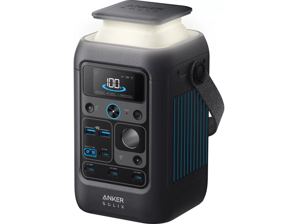 Anker Solix C300X DC Portable Power Station, 90,000 mAh, 288 Wh, 140W USB-C PD