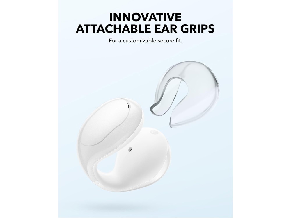 Anker Soundcore C30i Bluetooth 5.3 Ακουστικά Open-Ear Αδιάβροχα & Διάρκεια Μπαταρίας έως 30 Ώρες, Λευκά