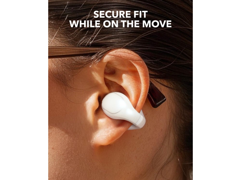 Anker Soundcore C30i Bluetooth 5.3 Ακουστικά Open-Ear Αδιάβροχα & Διάρκεια Μπαταρίας έως 30 Ώρες, Λευκά