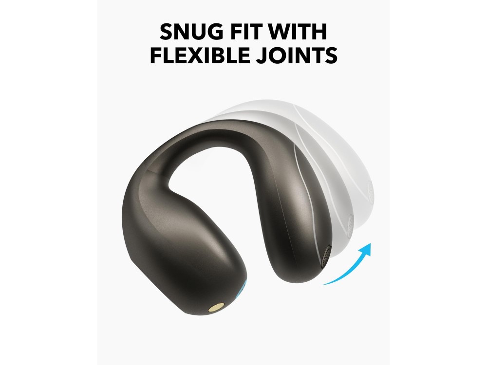Anker Soundcore C40i Bluetooth 5.4 Ακουστικά Open-Ear Αδιάβροχα & Διάρκεια Μπαταρίας έως 21 Ώρες, Dark Gray