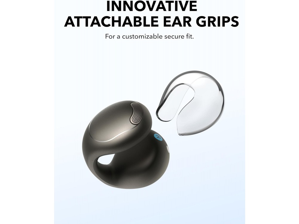 Anker Soundcore C40i Bluetooth 5.4 Ακουστικά Open-Ear Αδιάβροχα & Διάρκεια Μπαταρίας έως 21 Ώρες, Dark Gray