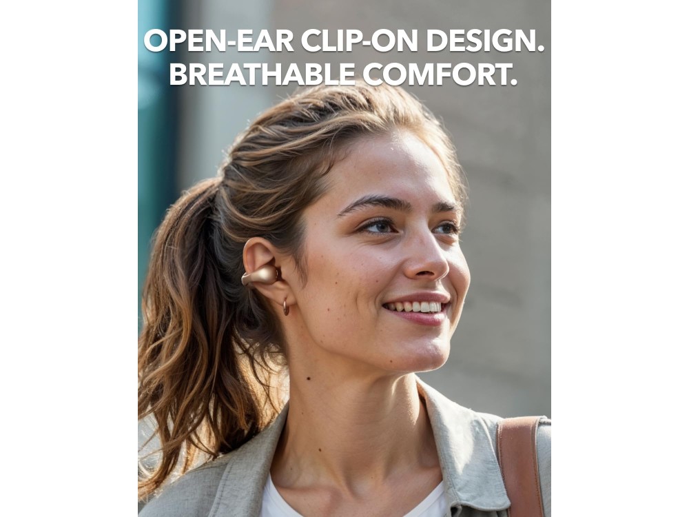 Anker Soundcore C40i Bluetooth 5.4 Open-Ear Headphones Waterproof & Battery Life up to 21 Hours, Golden