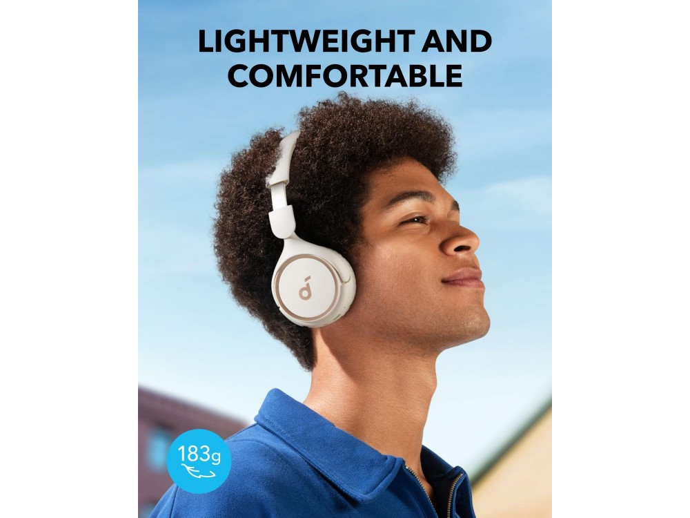 Anker Soundcore Life H30i Bluetooth 5.3 Headphones with Pure Bass & Soundcore App, White