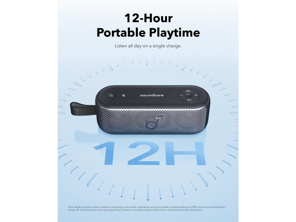 Anker Soundcore Motion 100, Portable Bluetooth  Speaker 20W with App & Hi-Res Audio, IPX7, Black