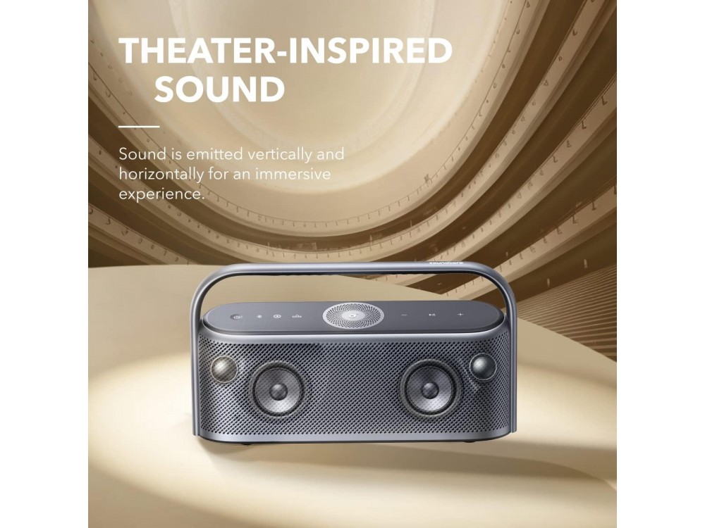 Anker Soundcore Motion X600, Portable Bluetooth Speaker 50W with App & Hi-Res Spatial Audio, IPX7, Blue