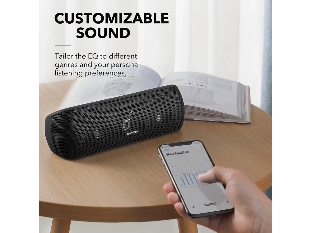 Anker Soundcore Motion+, Portable Bluetooth Speaker 30W, Black- A3116011