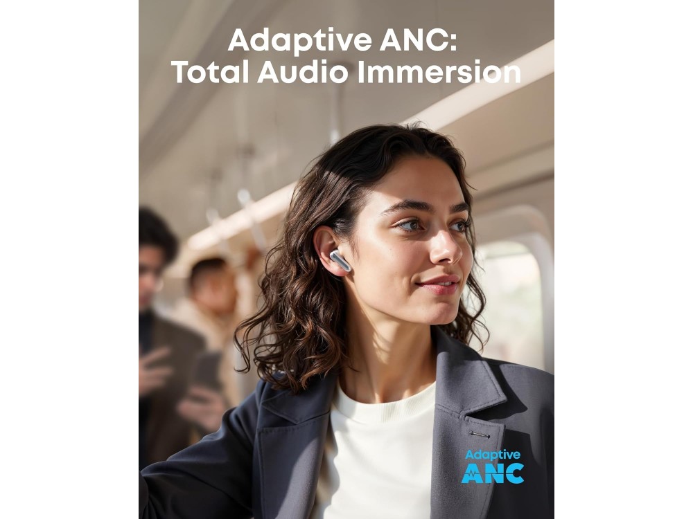 Anker Soundcore P41i Bluetooth 5.3 Ακουστικά TWS με Ενσωματωμένο Καλώδιο USB-C, Active Noise Cancelling & App, White